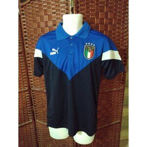 NWT Puma Italy Soccer Polo Shirt Jersey Italia Mens Small
